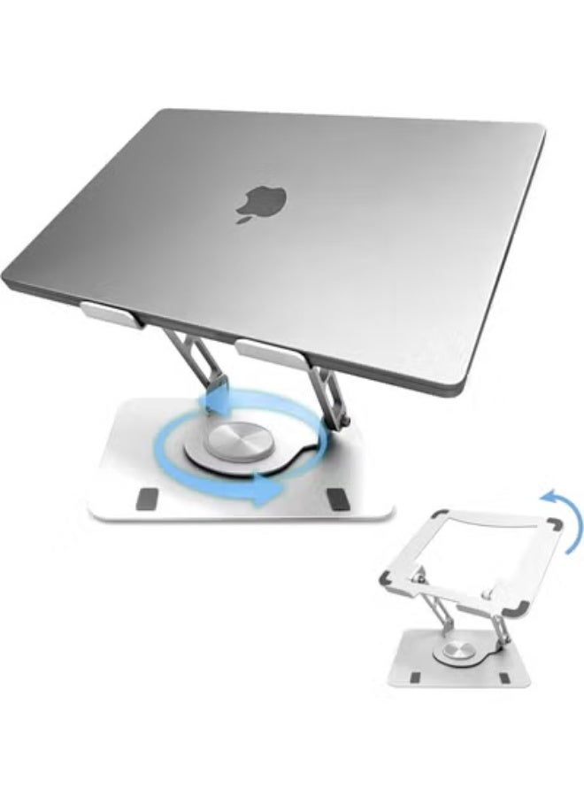 Adjustable Laptop Stand – 360° Swivel Base – Portable & Ergonomic Laptop Riser for Home Office and Daily Desk Use - Image 3