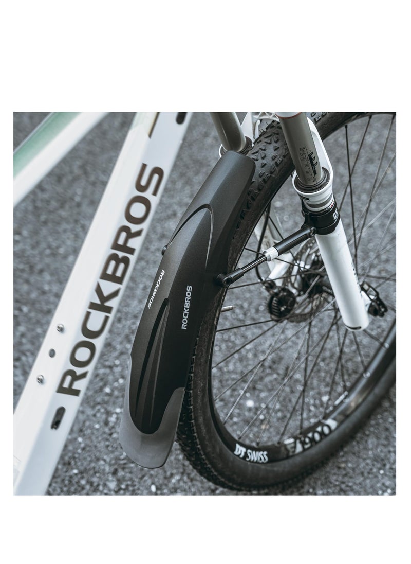Excefore Bike Fender, Universal Adjustable Bike mud Guard, Mountain Bike Fender, Against Splashing Water & Dirt, for 26"/27.5"/29" Mountain Bike Universal Front Rear Mud Guards  - Image 3