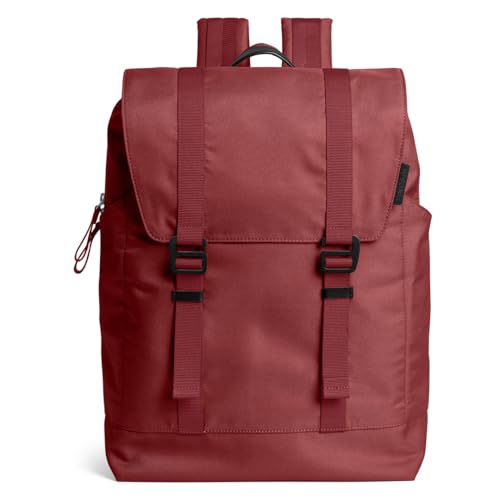DailyObjects PET Red Clay Taiga Backpack (19L) for Office & Daily Use| 100% Recycled | Shoulder Travel Bag | Fits any Laptop Upto 14 Inch | Multifunctional Padded Adjustable Straps & G-Hook closure - Image 1