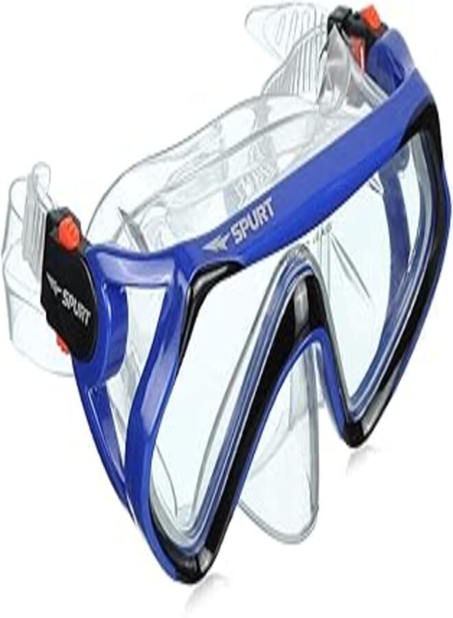 SPURT Snorkeling Mask M166 (Pvc) Blue and Black