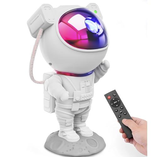 Mooyran Colorful Astronaut Galaxy Projector Special Limited Edition Star Lights for Bedroom Astronaut Space Projector Starry Ceiling Lamp with Timer Remote Adults Room Decor