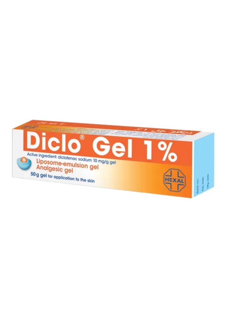 Diclo 1% Gel Pain And Inflamation Relieve 50g