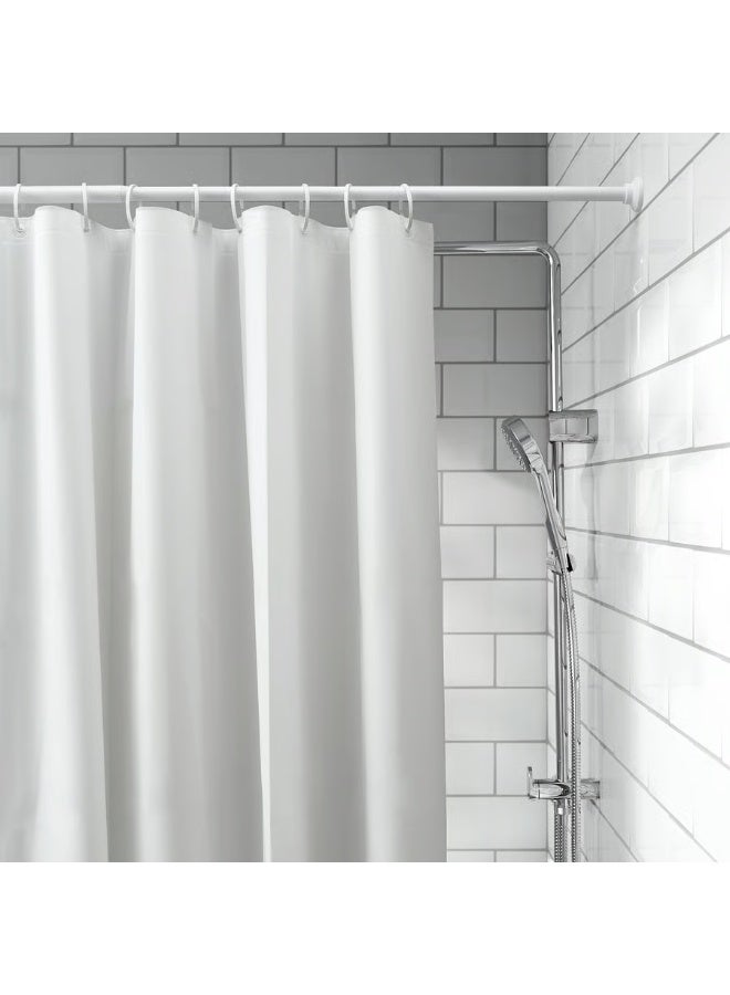 Selecto Hub Shower Curtain Waterproof PEVA – Mold & Mildew Resistant Bathroom Curtain, Durable Lightweight Bath Curtain for Shower Stall & Bathtub, White (180 × 200 cm / 71 × 79 inches) - Image 2
