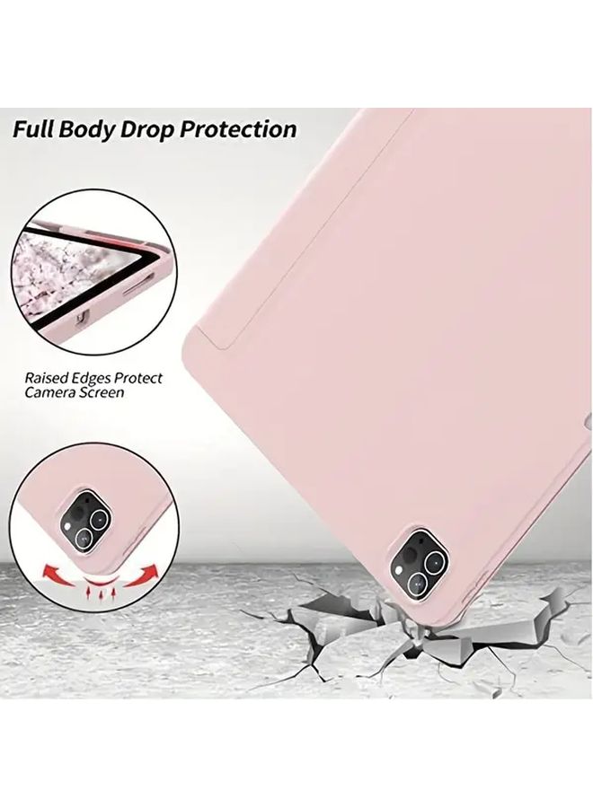 Triple Fold Stand Cover For iPad Pro 12.9 2018 2020 2021 2022 Blue Protective Case With Auto Wake Sleep - Image 5
