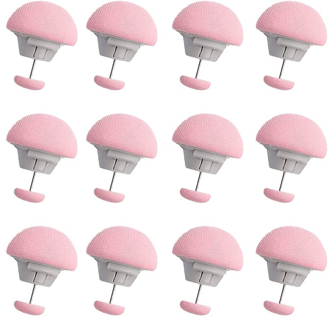 DUVET CLIPS DUVET COVER CLIPS SHEET BUTTON FASTENERS MUSHROOM QUILT FIXING PIN FOR BEDDING ACCESSORIES PINK PACK OF 12