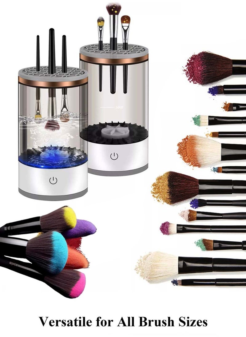 Toshionics - Electric Super Fast Makeup Brush Cleaner Professional Universal Cosmetics Beauty Tools Deep Cleaning Machine Fit for All Size Brushes Best Gifts for Women Wife Mom Portable Compact Design Travel Home - Image 1