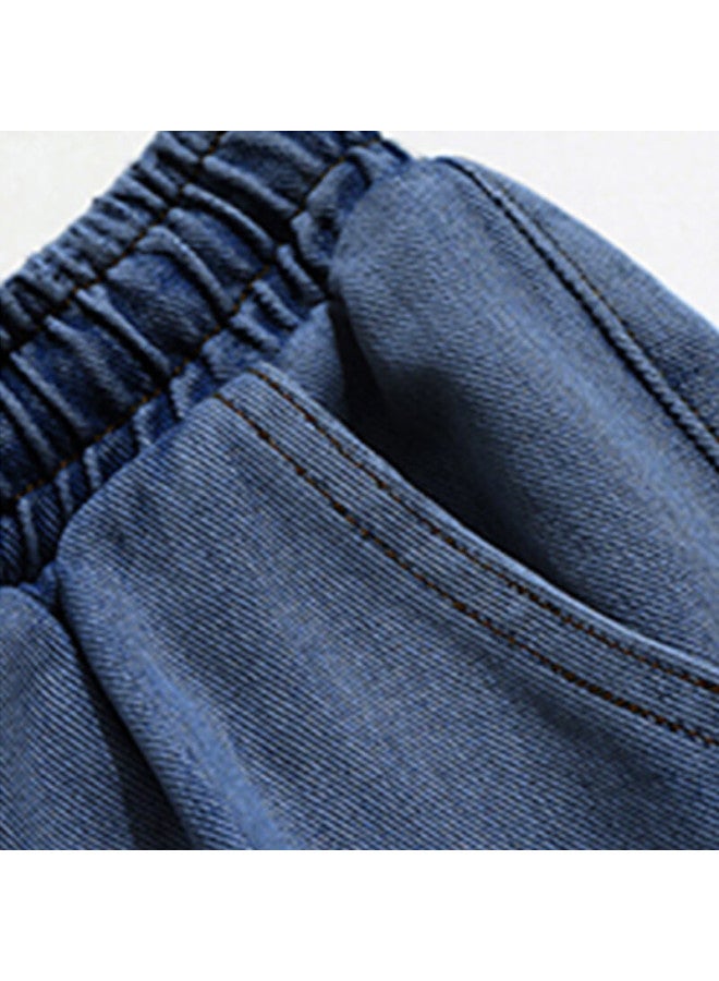 Glm Jeans For Men, Spring And Summer Korean Style Trendy Versatile Straight-leg Slimming Heightening American Loose Wide-leg Trousers - Image 5