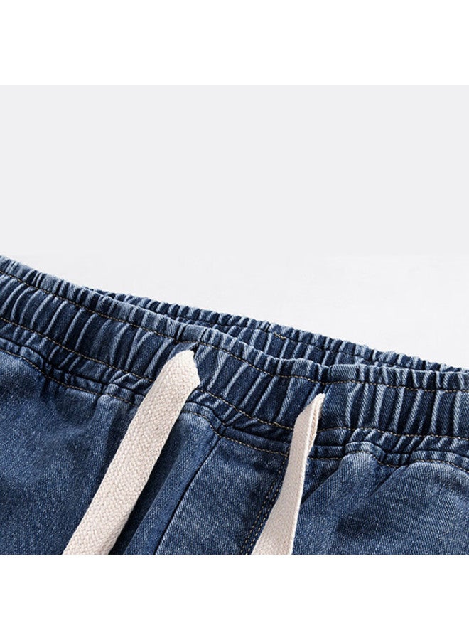 Glm Jeans For Men, Spring And Summer Korean Style Trendy Versatile Straight-leg Slimming Heightening American Loose Wide-leg Trousers - Image 4