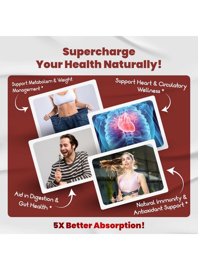 VEGATOT Organic Cayenne Pepper 9IN1 Complex with Cinnamon, Ginger, Turmeric for Overall Health, Immune System, Digestion Wellness (150 Count (Pack of 1)) - Image 2