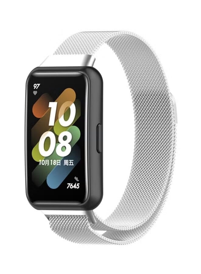 هواوي باند 7 ميلانو المعادن المغناطيسية سوار الفضة - Image 1