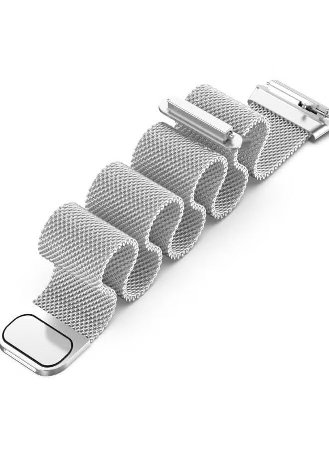 هواوي باند 7 ميلانو المعادن المغناطيسية سوار الفضة - Image 4