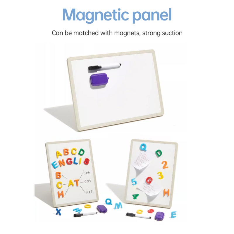 Desktop Whiteboard: 32x26cm White Magnetic Dry Erase Board - Flexible Orientation Stackable Space-Saving Sturdy Hips Material for Home Office School Note-Taking Brainstorming - Image 5
