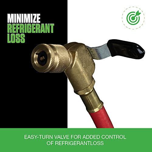 Hilmor 1935924 60" Hose with Ball Valve End, Rated for 800 PSI, Compatible with High-Pressure Refrigerants, HVAC Equipment (Pack of 3) - Image 4