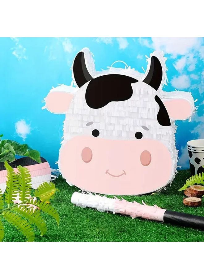 Cow Pinata Bundle For Party Games With Blindfold Bat And Confetti The Cow - Image 5