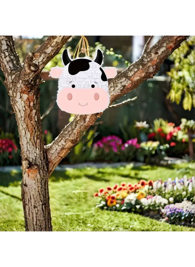 Cow Pinata Bundle For Party Games With Blindfold Bat And Confetti The Cow - Image 3