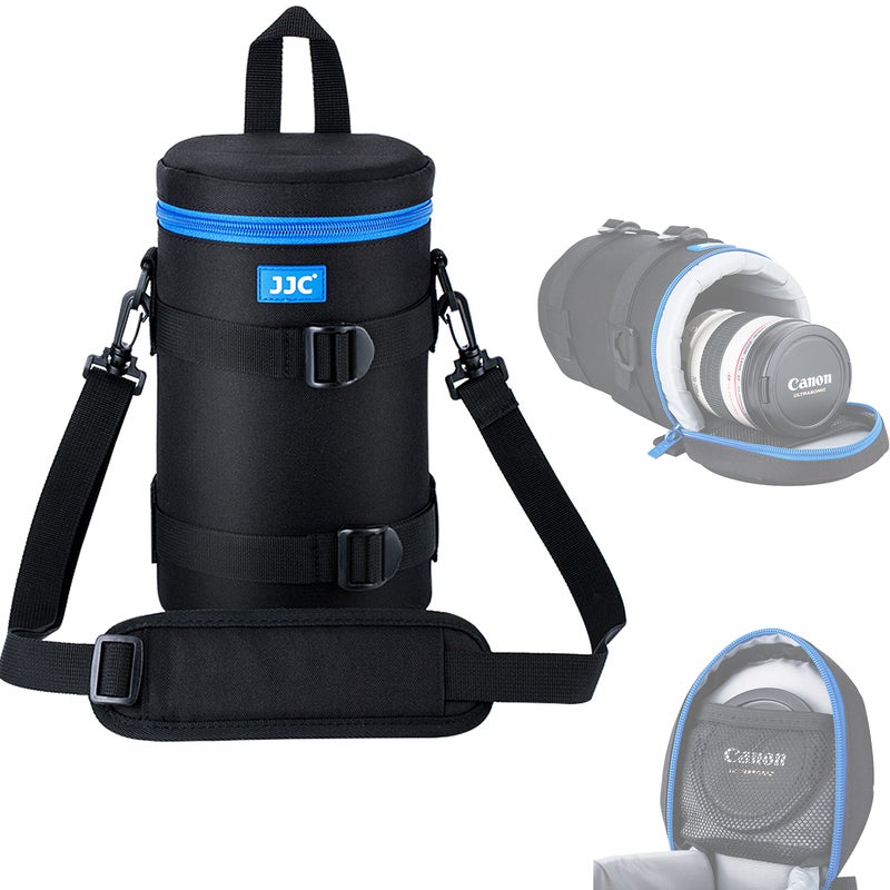 Fotasy JJC Water Resistant Deluxe Lens Pouch Case Bag, Compatible with Canon EF RF 600mm f11 is STM / 100-400mm 4.5-5.6L is/EF 70-200mm 2.8L /EF 180mm 3.5L Macro/NK 80-200mm F2.8/70-200mm f2.8 G ED VR II - Image 1