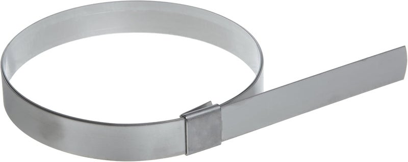 CP12S9 5/8" Wide x 0.025" Thick 3" Diameter, 201 Stainless Steel Center Punch Clamp (50 Per Box)
