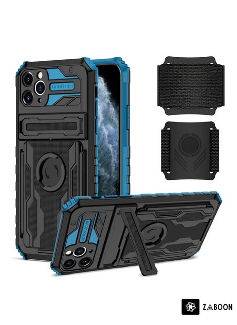 Protective Case For iPhone 11 Pro Max Kickstand Detachable Armband
