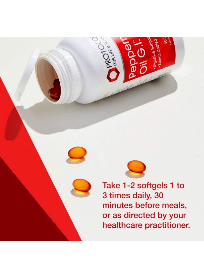 Protocol For Life Balance زيت النعناع بروتوكول دعم الهضم مع زيت الزنجبيل والشمر 90 كبسولة لينة - Image 4