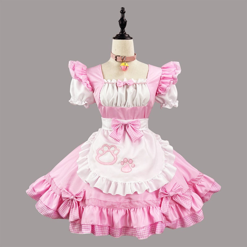 New Catwoman Maid Clothes Cosplay Plus Size Women Japanese Style Cute Maid Black And White Classic Maid - Image 1