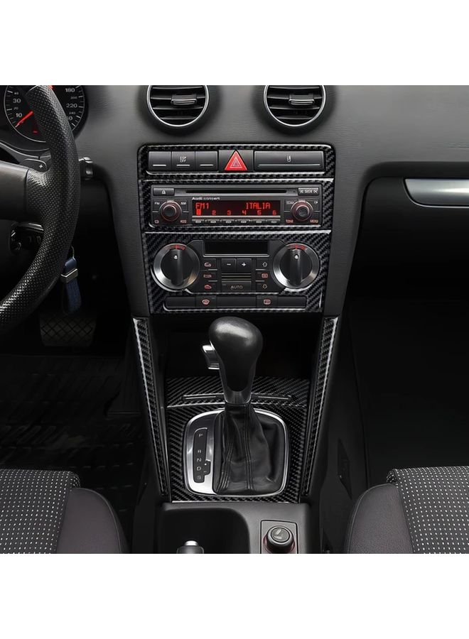 Carbon Fiber Interior Car Gear Shift Panel Sticker Decals For Audi A3 8P S3 8P RS3 8PA 2003 2012 Accessories Black Left Hand Drive - Image 5