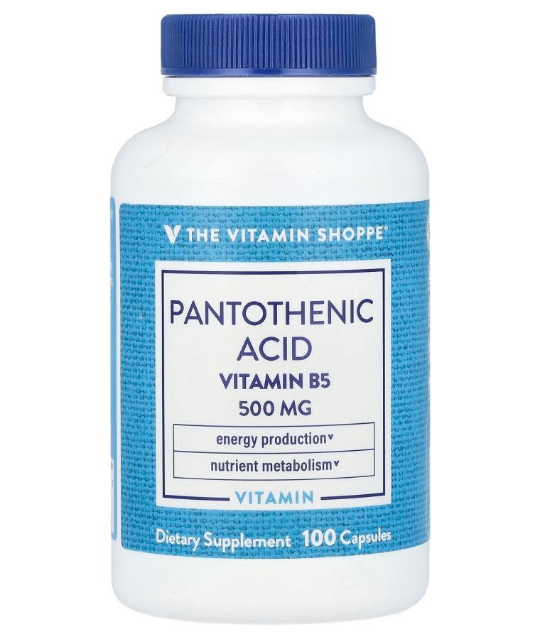 The Vitamin Shoppe Pantothenic Acid Vitamin B5 100 Capsules