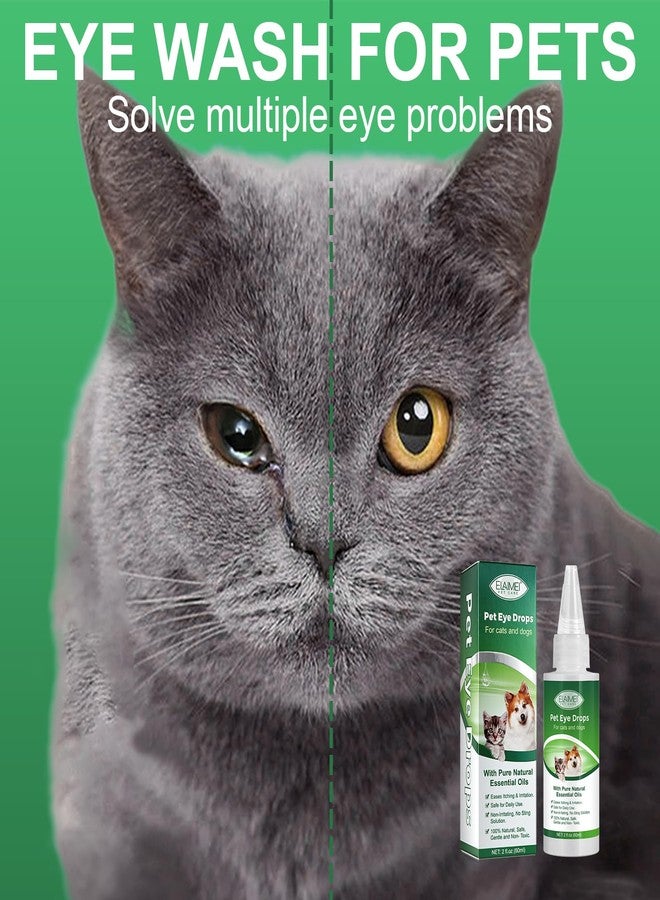 Bieyoc Pet Eye Wash for Dogs and Cats, Dog and Cat Eye Wash to Flush and Soothe Eye Irritations, Pet Tear Stain Cleaner 60ml - Image 4