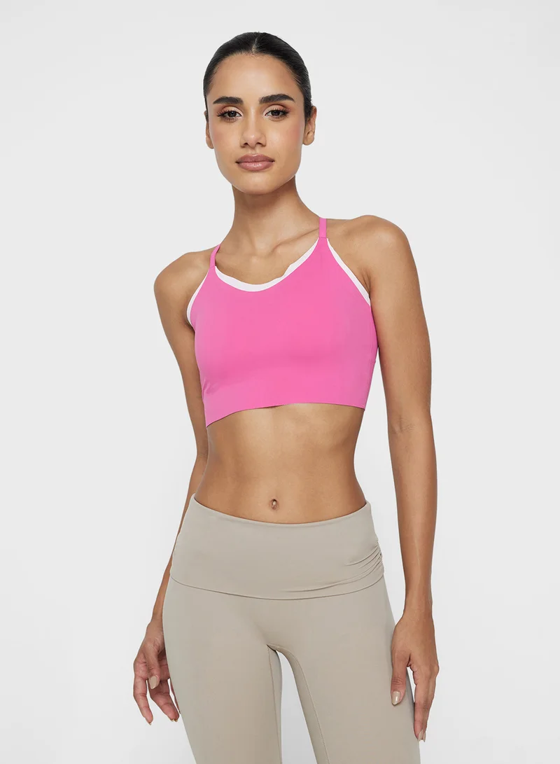 فورورد Contrast Trim Detail Medium Coverage Sports Bra