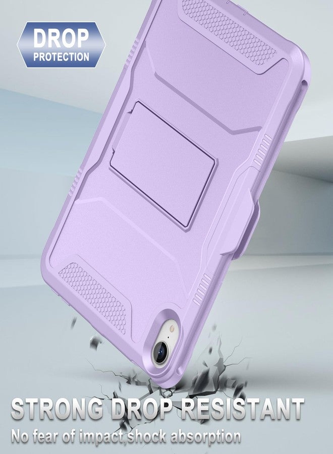 Soke Case for iPad Mini 7 (A17 Pro) 2024/ Mini 6 2021 8.3 Inch,with Built-in Screen Protector and Kickstand, Rugged Full-Body Protective Cover for Apple Mini 7th/6th Generation - Violet - Image 4