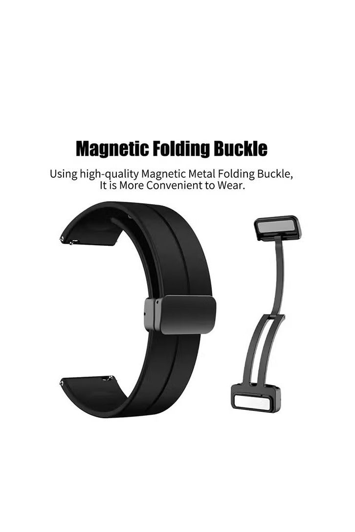 UMIXPRO Silicone Watch Band For CMF by Nothing Watch Pro Watchband Bracelet Magnetic Folding Buckle Soft Silicone Replacement Straps for Men Women - Image 2