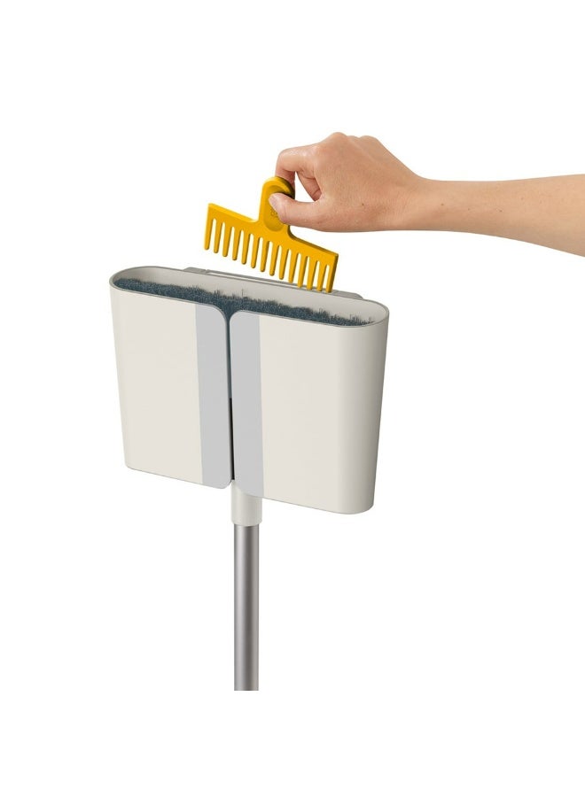 Joseph Joseph CleanTech Wall-Mounted Adjustable Long Handle Broom Sweeper with Dust-Shield Storage - Image 3
