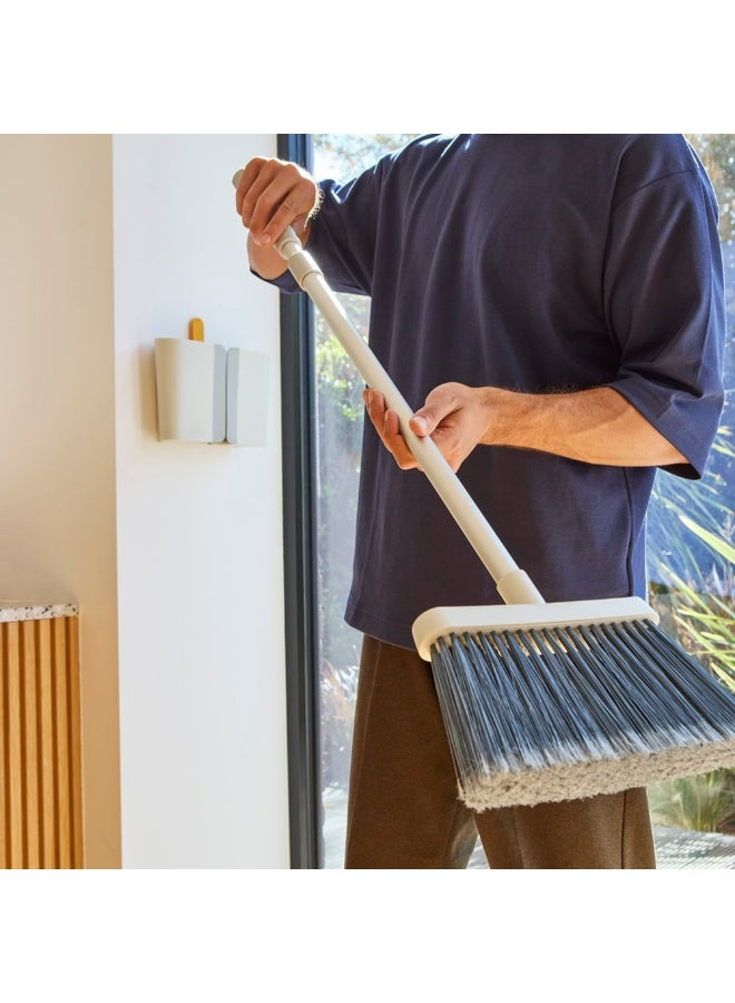 Joseph Joseph CleanTech Wall-Mounted Adjustable Long Handle Broom Sweeper with Dust-Shield Storage - Image 5