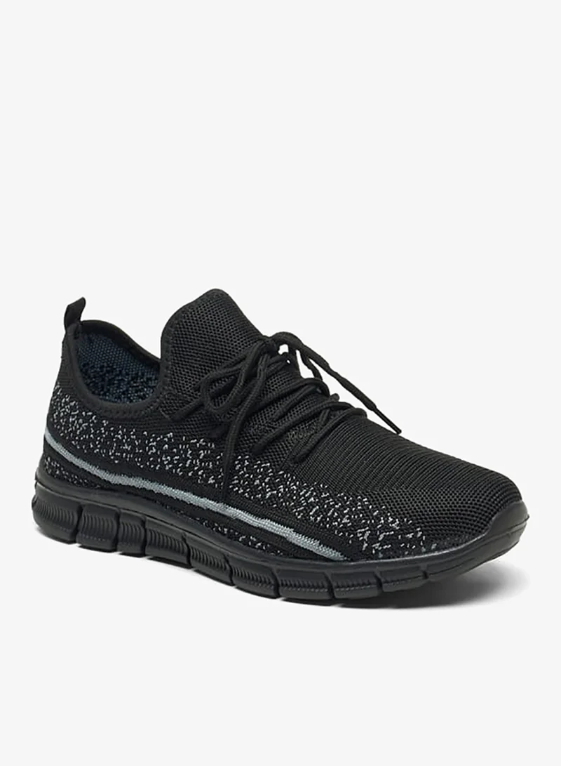 Men's Textured Shoes with Lace-Up Closure