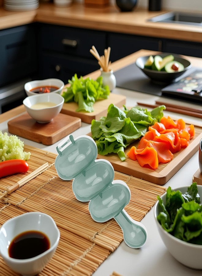 زيروديس كرات أرز زيروديس، هزاز كرات أرز للأطفال، أداة صنع لفائف السوشي على شكل كرة، أدوات مطبخ للأطفال (أخضر) - Image 3