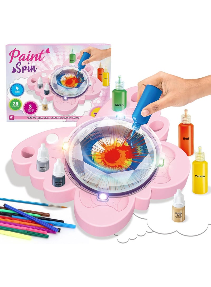 Paint Spin Art Machine Kit for Girls & Boys, Arts & Crafts for Kids, Art Drawing Supplies, Painting Kits,Ideal Gift for 4 5 6 7 8-12 Years Old - Image 1