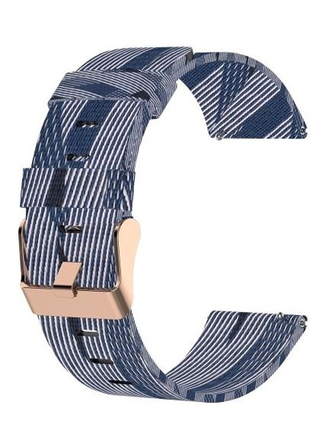 NIBEMINENT Replacement Strap for Huawei B5 Blue/White - Image 2