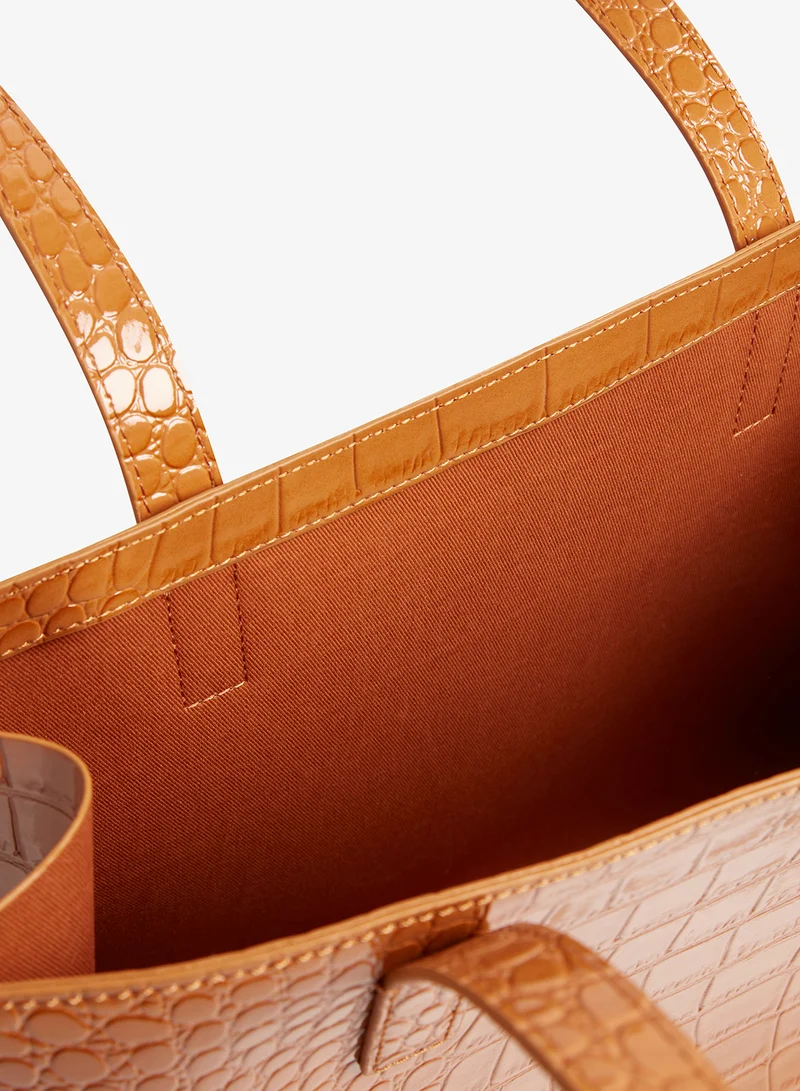 Ted Baker  WELONA Croc Effect Elongated Icon Bag for Women | Best Price UAE