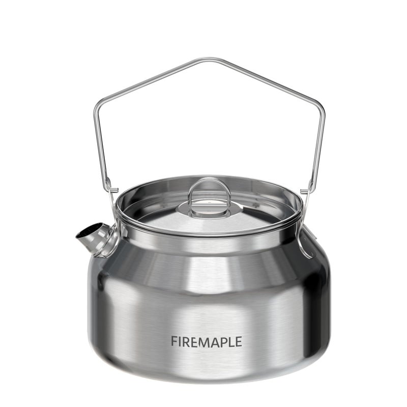 Fire-Maple FireMaple Antarcti Portable 12 Liter Lightweight Stainless Steel Camping Kettle Durable and Portable Camp Tea Pot Ideal for Bushcraft and Outdoor Campfire Use - Image 2