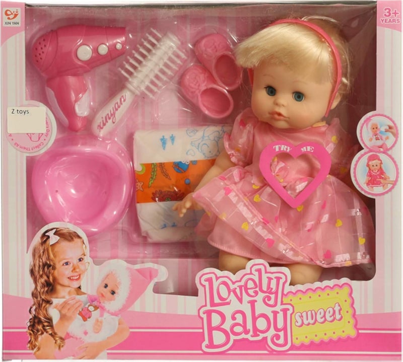 Barbie Lovely Baby Doll - Pink