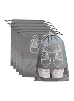 Generic 5Pcs Large Travel Storage Shoe Bag Waterproof Non-Woven with Rope for Men and Women  - Image 1