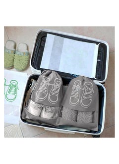 Generic 5Pcs Large Travel Storage Shoe Bag Waterproof Non-Woven with Rope for Men and Women  - Image 2