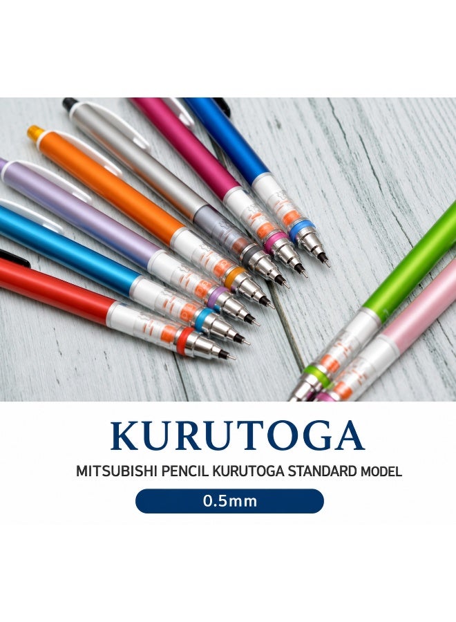 UNI Kuru Toga Standard Mechanical Pencil M5-450 1P.33, 0.5 mm, Blue, Plastic & Metal, 1 pencil for classes - Image 3