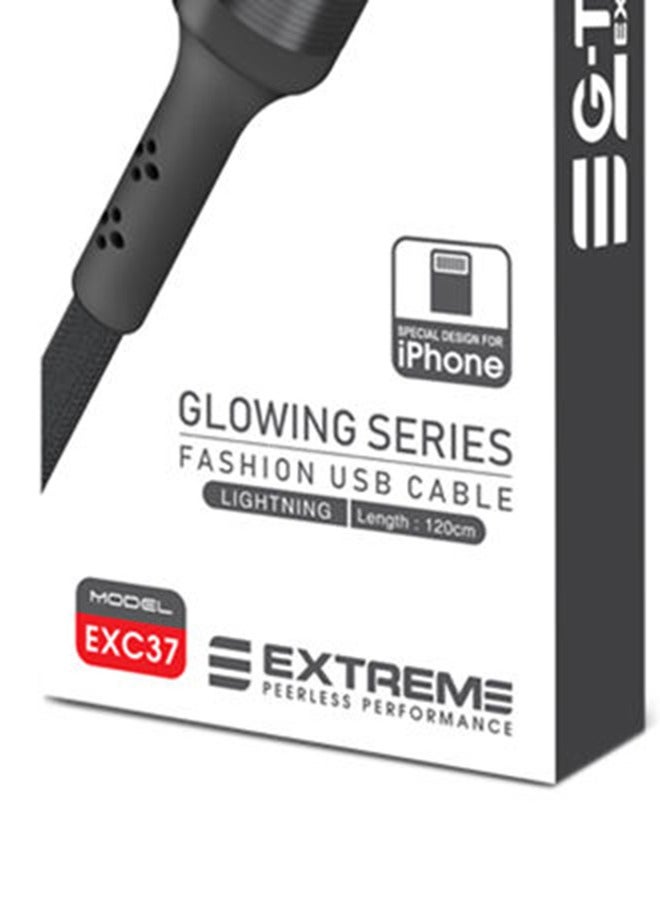 G-TiDE EXTREME Glowing Series EXC37 Lightning Charging Cable With LED - Image 4