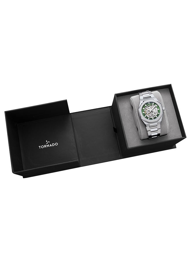 TORNADO Tornado AUTONOVA AUTOMATIC T24303-SBSH Men's Automatic Display Watch & Stainless Steel Strap Silver  - Image 4