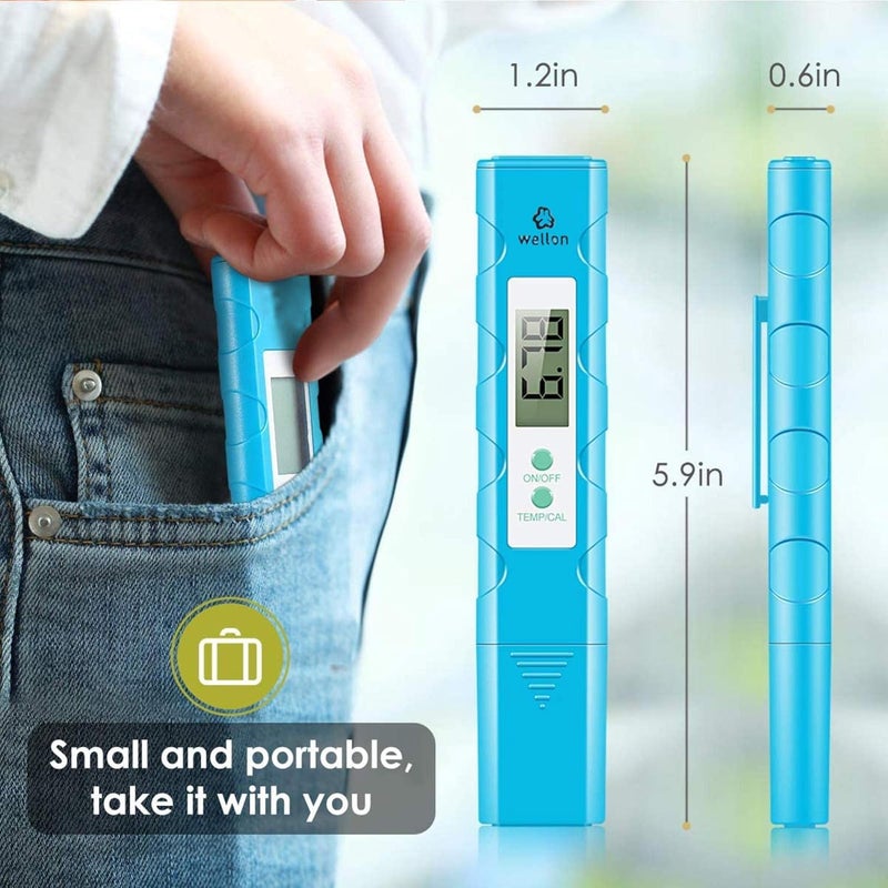 WELLON TDS meter 5G and PH Meter combo, tds and ph testers for water testing with Buffer Powder - Image 5