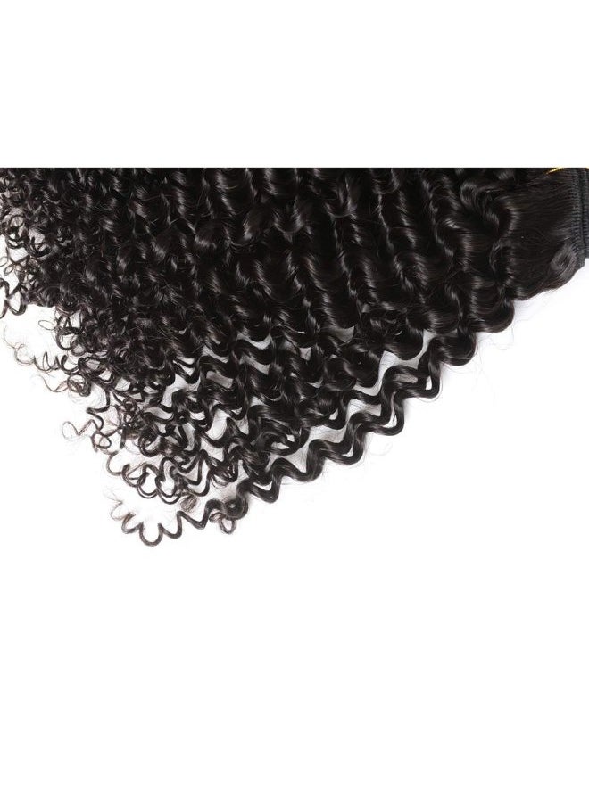 luxnovolex Curly Bundles Human Hair Brazilian Kinky Curly Virgin Hair 18 inch 3 Bundls 9A Grade Unprocessed Remy Virgin Curly Human Hair Weave Extensions with Natural Color Human Hair Weave  - Image 5