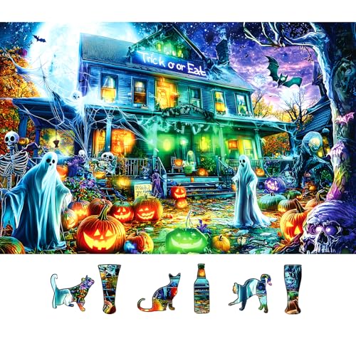 Blueforest 1000 Piece Puzzles for Adults Clearance Spider Candy Jar for Adults Decor Challenge Art Jigsaw Puzzles Birthday Party Games Family 275 X 197 Dust Free Puzzle - Image 1