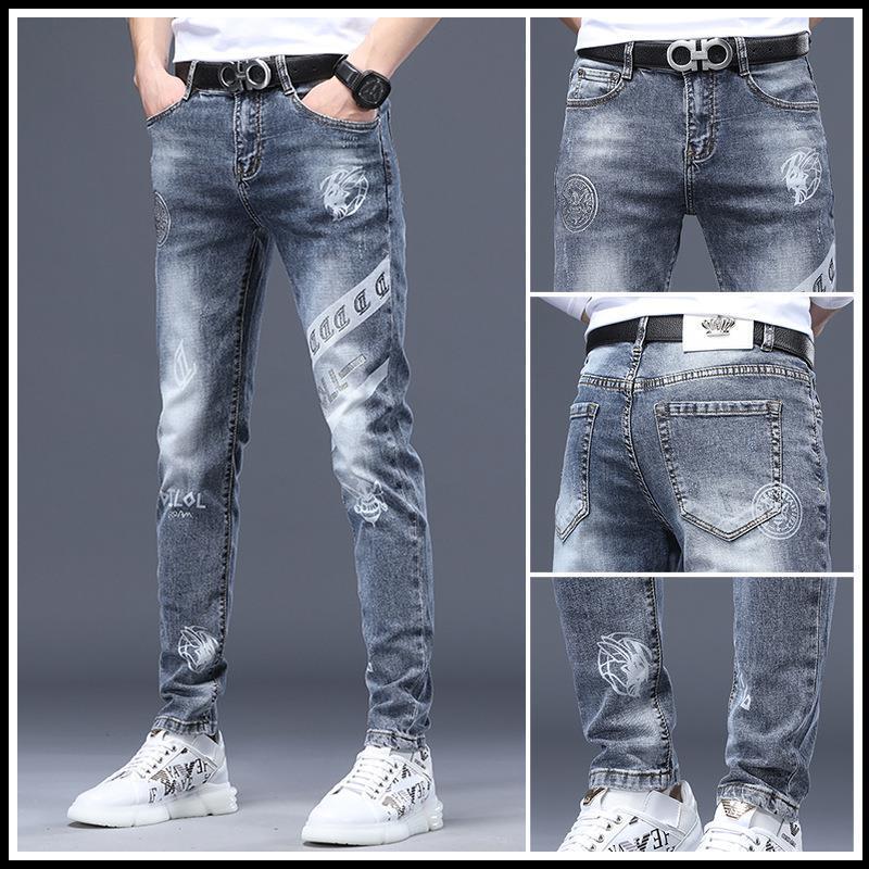 Unisex Casual Daily Denim Jeans - Image 1