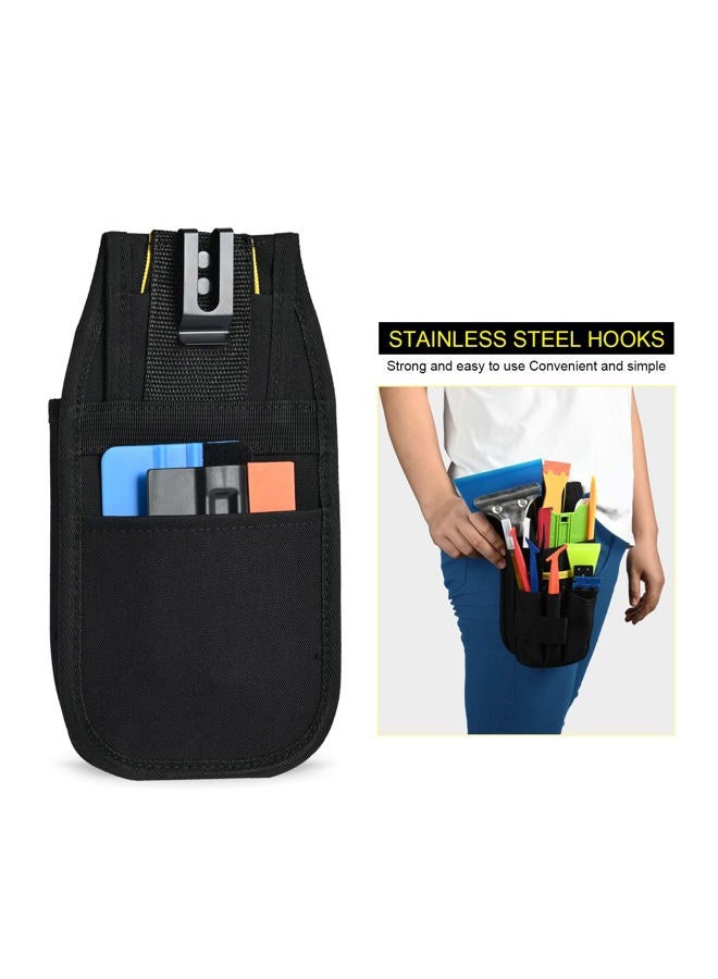 Ehdis Tool Pouch Multi-Purpose Wrapping Tool Bag Mini Work Holder Heavy-Duty Small Organizer for Car Window Tint Film Installer - Image 3
