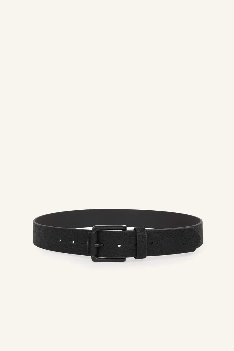 Man Rectangle Clasp Faux Leather